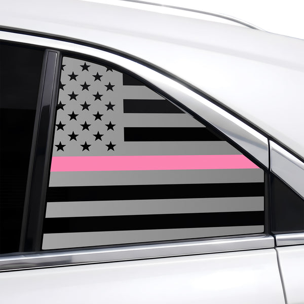 Fits Cadillac XT4 2019-2023 Quarter Window American Flag Vinyl Decal Stickers - Bogar Tech Designs