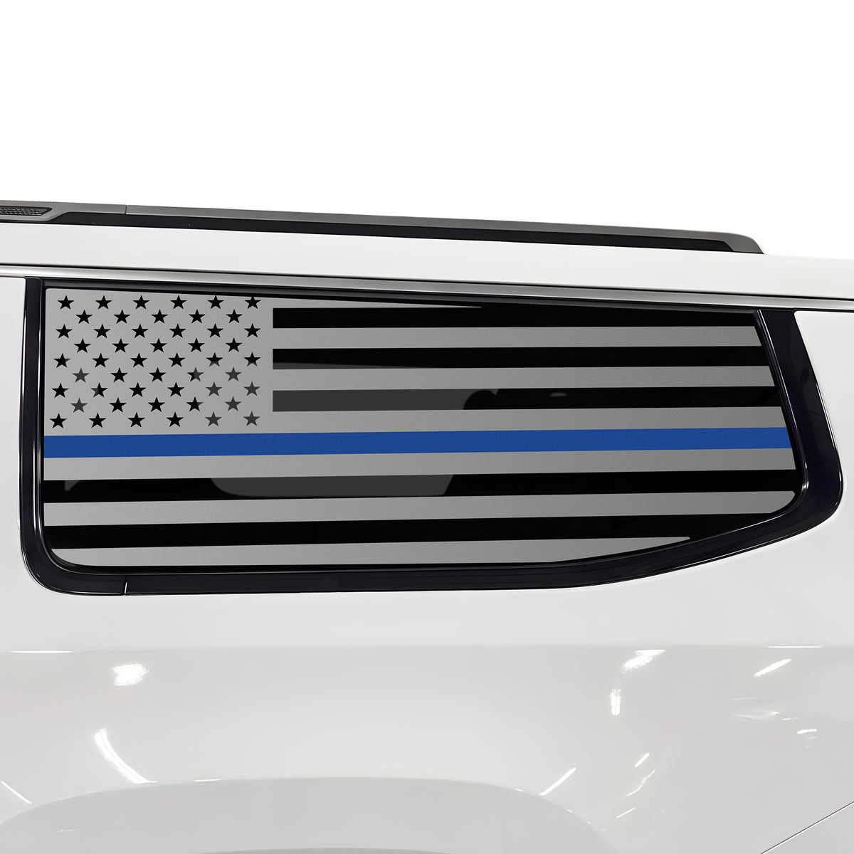 Fits Jeep Grand Wagoneer L 2022-2027 Quarter Window American Flag Vinyl Decal Stickers - Bogar Tech Designs