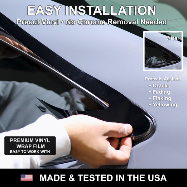 Fits Chevrolet Traverse 2024-2026 Vinyl Chrome Delete Grille Blackout Decal Stickers Overlay Film - Bogar Tech Designs