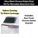 Fits Mercedes-Benz GLS 2024-2026 Vinyl Chrome Delete Grille Blackout Decal Stickers Overlay Film - Bogar Tech Designs