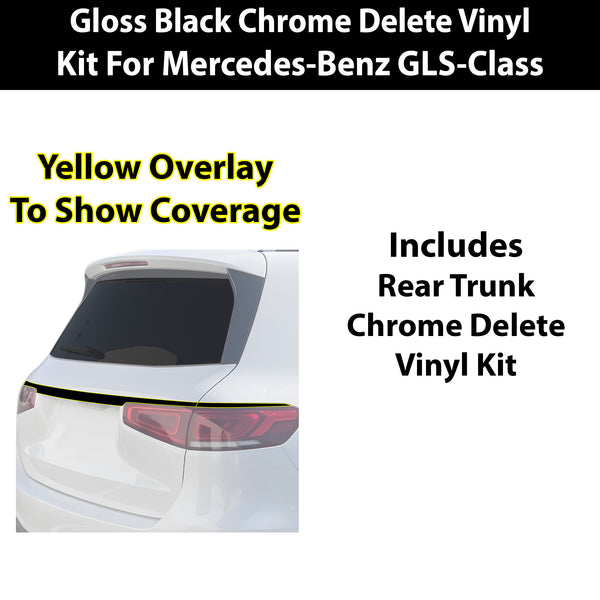 Fits Mercedes-Benz GLS 2024-2026 Vinyl Chrome Delete Grille Blackout Decal Stickers Overlay Film - Bogar Tech Designs