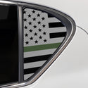 Fits Lexus CT200 2011-2018 Quarter Window American Flag Vinyl Decal Stickers - Bogar Tech Designs
