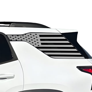 Fits Chevrolet Equinox 2025-2027 Quarter Window American Flag Vinyl Decal Stickers - Bogar Tech Designs
