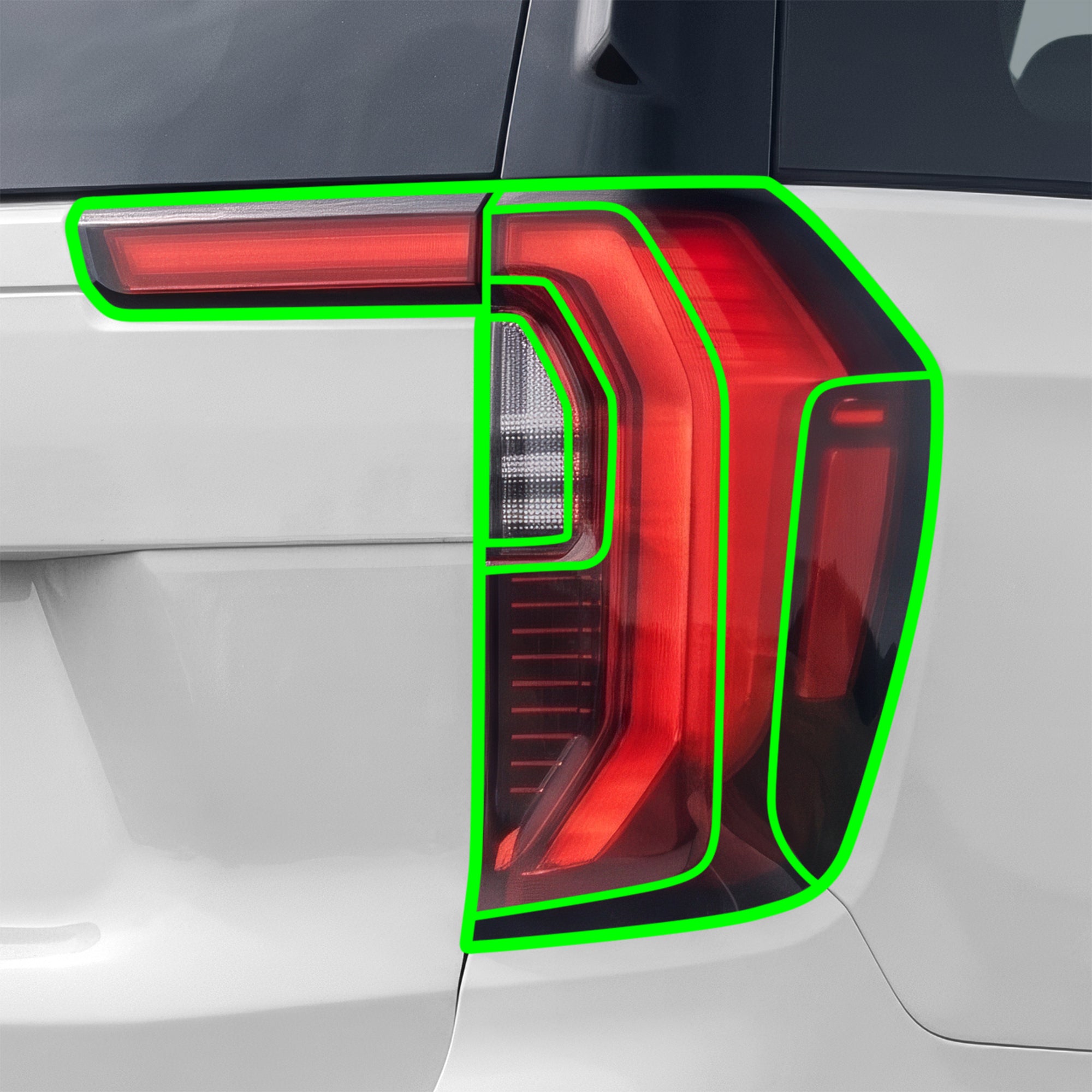 Fits GMC Yukon 2025-2027 Full Headlight Taillight Precut Smoked PPF Tint Kit Film Overlay  - Bogar Tech Designs