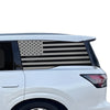 Fits Infiniti QX80 2025-2027 Quarter Window American Flag Vinyl Decal Stickers - Bogar Tech Designs