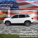 Fits Honda Passport 2019-2025 Quarter Window American Flag Vinyl Decal Stickers - Bogar Tech Designs