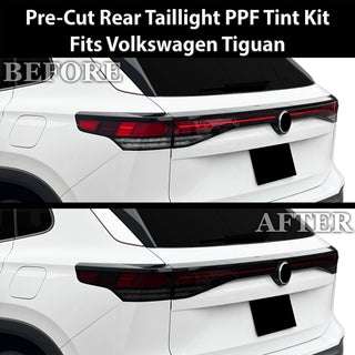 Fits Volkswagen Tiguan 2025-2027 Full Headlight Taillight Precut Smoked PPF Tint Kit Film Overlay  - Bogar Tech Designs