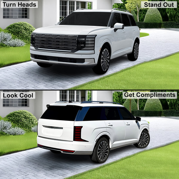 Fits Hyundai Palisade 2026-2027 Full Headlight Taillight Precut Smoked PPF Tint Kit Film Overlay  - Bogar Tech Designs