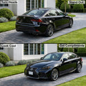 Fits Lexus IS 2017-2020 Full Headlight Taillight Precut Smoked PPF Tint Kit Film Overlay  - Bogar Tech Designs