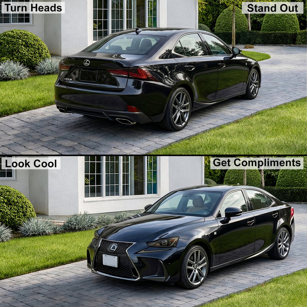 Fits Lexus IS 2017-2020 Full Headlight Taillight Precut Smoked PPF Tint Kit Film Overlay  - Bogar Tech Designs