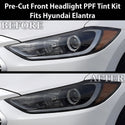Fits Hyundai Elantra 2017-2018 Full Headlight Taillight Precut Smoked PPF Tint Kit Film Overlay  - Bogar Tech Designs