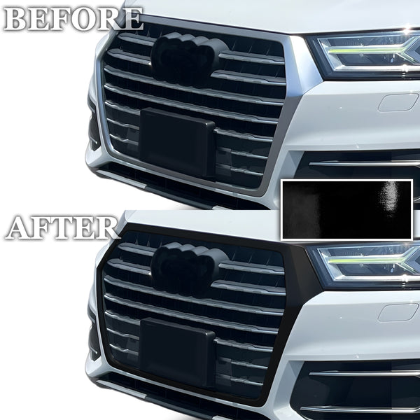 Fits Audi Q7 2017-2019 Vinyl Chrome Delete Grille Blackout Decal Stickers Overlay Film - Bogar Tech Designs