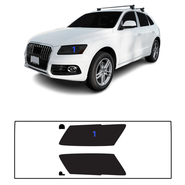 Fits Audi Q5 2013-2017 Full Headlight Taillight Precut Smoked PPF Tint Kit Film Overlay  - Bogar Tech Designs