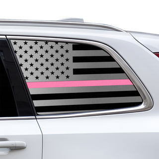 Fits Volvo XC90 2020-2025 Quarter Window American Flag Vinyl Decal Stickers - Bogar Tech Designs