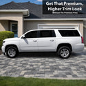 Fits Chevrolet Suburban & Chevrolet Tahoe 2015-2020 Vinyl Chrome Delete Grille Blackout Decal Stickers Overlay Film - Bogar Tech Designs
