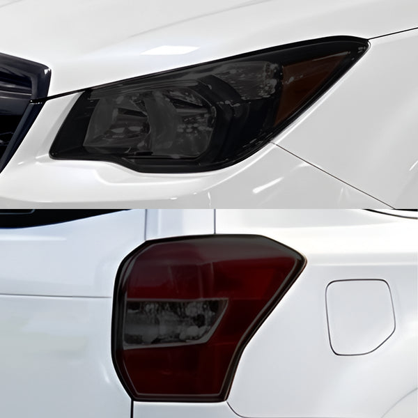 Fits Subaru Forester 2014-2018 Full Headlight Taillight Precut Smoked PPF Tint Kit Film Overlay