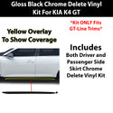 Fits Kia K4 GT-Line 2024-2026 Vinyl Chrome Delete Grille Blackout Decal Stickers Overlay Film - Bogar Tech Designs