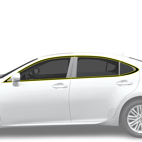 Fits Lexus ES 2013-2018 Vinyl Chrome Delete Grille Blackout Decal Stickers Overlay Film - Bogar Tech Designs