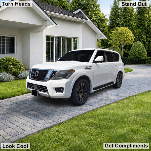 Fits Nissan Armada 2017-2020 Full Headlight Taillight Precut Smoked PPF Tint Kit Film Overlay  - Bogar Tech Designs
