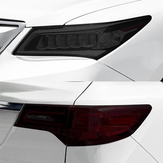 Fits Acura MDX 2014-2016 Full Headlight Taillight Precut Smoked PPF Tint Kit Film Overlay  - Bogar Tech Designs