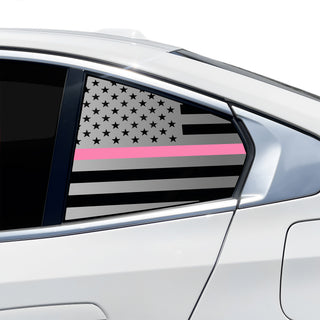 Fits BMW 5 Series 2024-2027 Quarter Window American Flag Vinyl Decal Stickers - Bogar Tech Designs