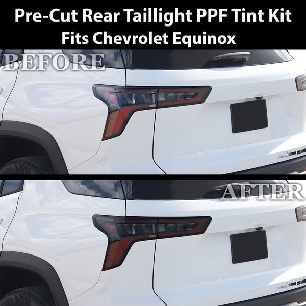 Fits Chevrolet Equinox 2025-2026 Full Headlight Taillight Precut Smoked PPF Tint Kit Film Overlay  - Bogar Tech Designs