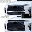 Fits Infiniti QX80 2025-2027 Vinyl Chrome Delete Grille Blackout Decal Stickers Overlay Film - Bogar Tech Designs