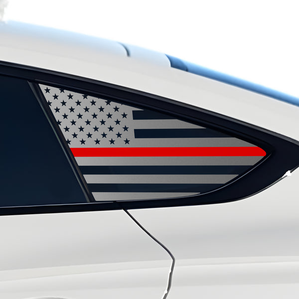 Fits Audi A5 Sportback 2018-2024 Quarter Window American Flag Vinyl Decal Stickers - Bogar Tech Designs