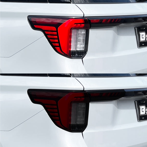 Fits Ford Explorer 2025-2026 Full Headlight Taillight Precut Smoked PPF Tint Kit Film Overlay  - Bogar Tech Designs