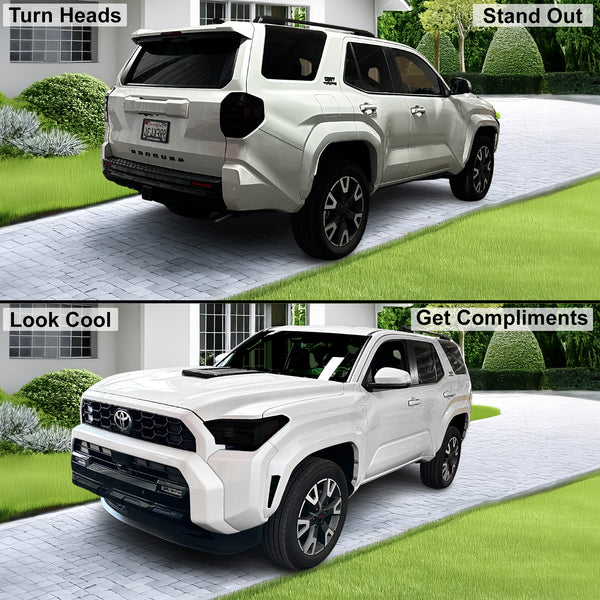 Fits Toyota 4Runner 2025-2026 Full Headlight Taillight Precut Smoked PPF Tint Kit Film Overlay  - Bogar Tech Designs