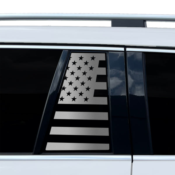 Fits Mercedes-Benz GLS 2017-2019 Quarter Window American Flag Vinyl Decal Stickers - Bogar Tech Designs