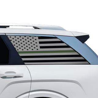 Fits Hyundai Palisade 2026-2027 Quarter Window American Flag Vinyl Decal Stickers - Bogar Tech Designs