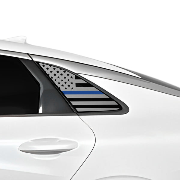 Fits Kia K5 2021-2026 Quarter Window American Flag Vinyl Decal Stickers - Bogar Tech Designs