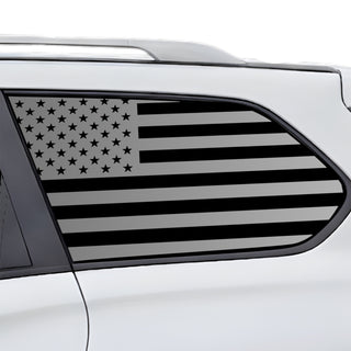 Fits Nissan Pathfinder 2013-2021 Quarter Window American Flag Vinyl Decal Stickers - Bogar Tech Designs