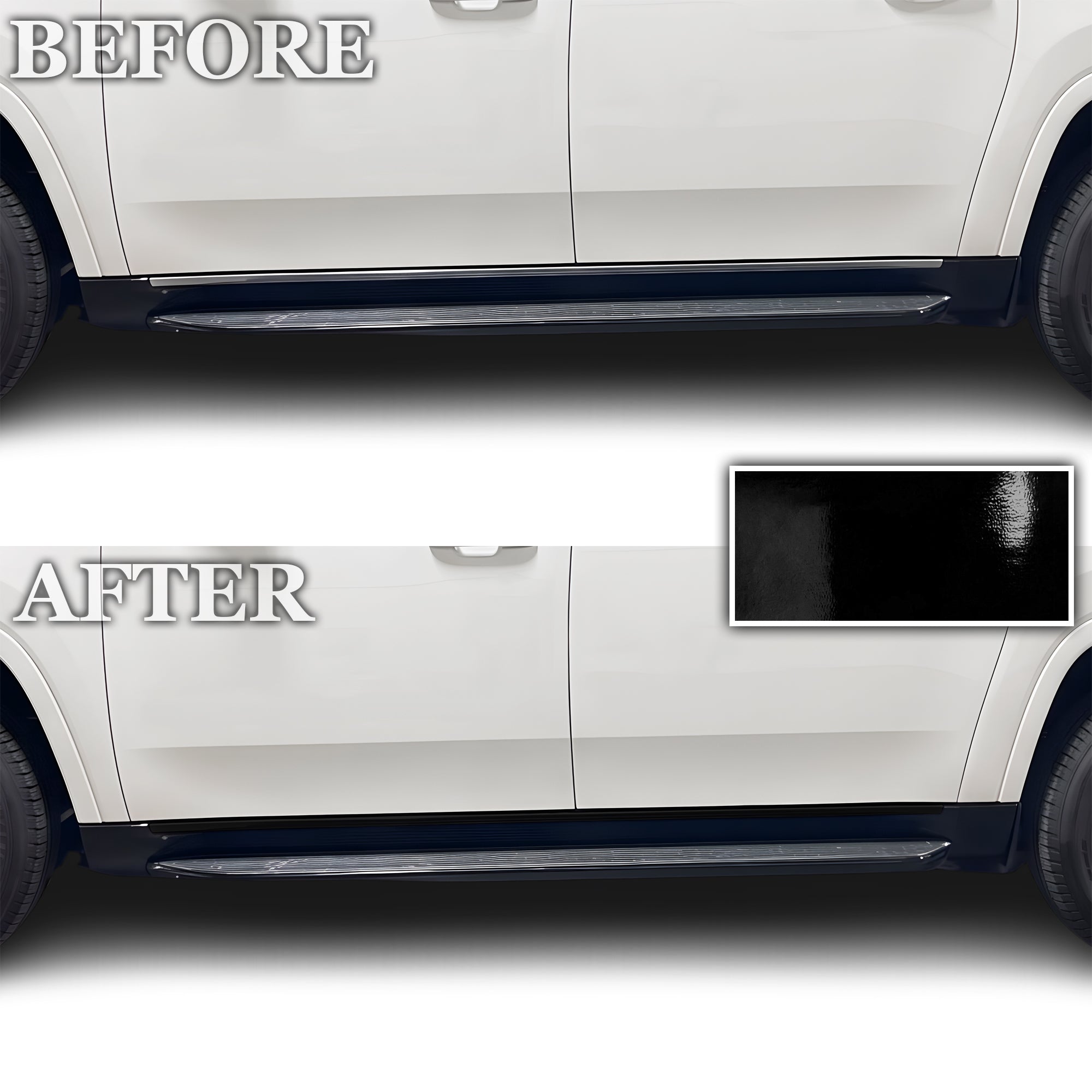 Fits Jeep Grand Wagoneer L 2026-2027 Vinyl Chrome Delete Grille Blackout Decal Stickers Overlay Film - Bogar Tech Designs