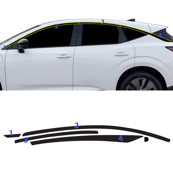 Fits Nissan Murano 2025-2026 Vinyl Chrome Delete Grille Blackout Decal Stickers Overlay Film - Bogar Tech Designs