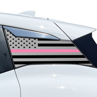Fits Nissan Kicks 2025-2027 Quarter Window American Flag Vinyl Decal Stickers - Bogar Tech Designs