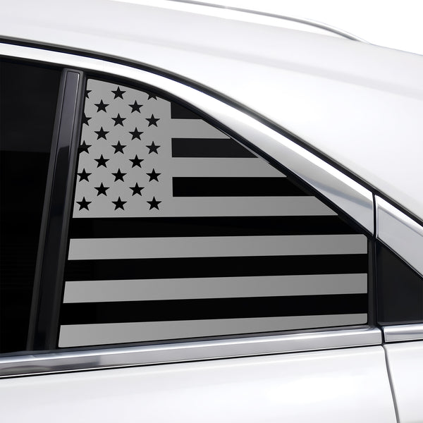 Fits Cadillac XT4 2019-2023 Quarter Window American Flag Vinyl Decal Stickers