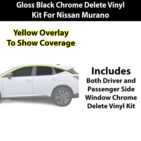 Fits Nissan Murano 2025-2026 Vinyl Chrome Delete Grille Blackout Decal Stickers Overlay Film - Bogar Tech Designs