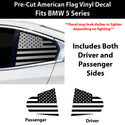 Fits BMW 5 Series 2024-2027 Quarter Window American Flag Vinyl Decal Stickers - Bogar Tech Designs