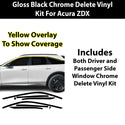 Fits Acura ZDX 2024-2026 Vinyl Chrome Delete Grille Blackout Decal Stickers Overlay Film - Bogar Tech Designs