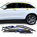 Fits Mercedes-Benz GLC-Class 2016-2022 Vinyl Chrome Delete Grille Blackout Decal Stickers Overlay Film - Bogar Tech Designs
