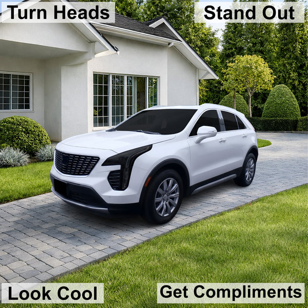 Fits Cadillac XT4 2019-2023 Full Headlight Taillight Precut Smoked PPF Tint Kit Film Overlay  - Bogar Tech Designs