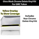 Fits GMC Yukon XL 2025-2026 Vinyl Chrome Delete Grille Blackout Decal Stickers Overlay Film - Bogar Tech Designs