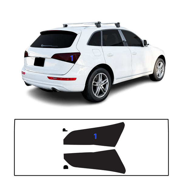 Fits Audi Q5 2013-2017 Full Headlight Taillight Precut Smoked PPF Tint Kit Film Overlay  - Bogar Tech Designs