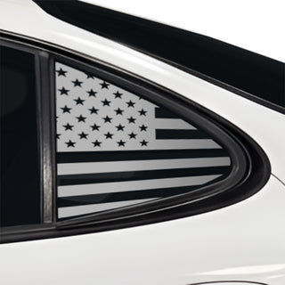 Fits Pontiac Grand Prix 1997-2003 Quarter Window American Flag Vinyl Decal Stickers - Bogar Tech Designs