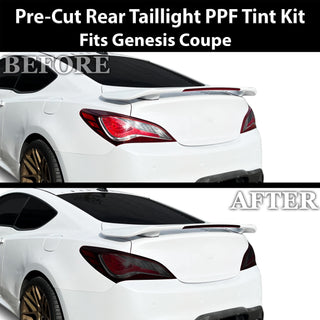 Fits Hyundai Genesis 2013-2016 Full Headlight Taillight Precut Smoked PPF Tint Kit Film Overlay  - Bogar Tech Designs