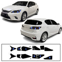 Fits Lexus CT200 2011-2018 Full Headlight Taillight Precut Smoked PPF Tint Kit Film Overlay  - Bogar Tech Designs