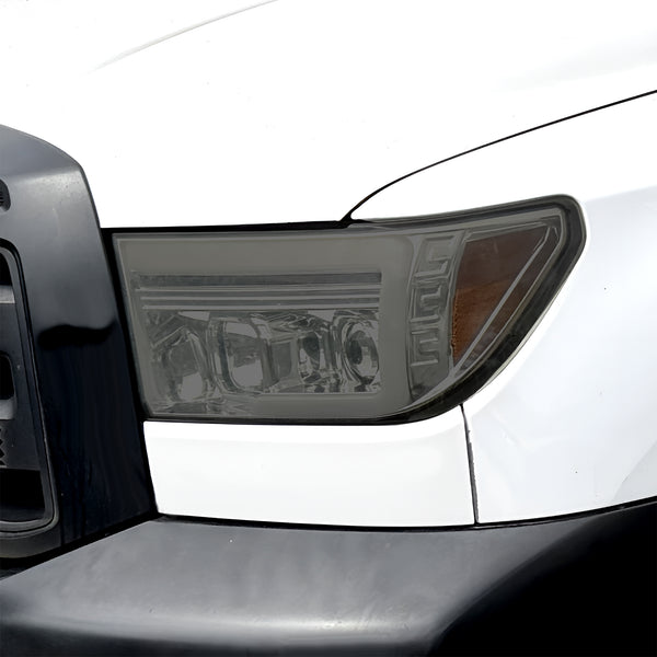 Fits Toyota Tundra 2007-2013 Full Headlight Taillight Precut Smoked PPF Tint Kit Film Overlay  - Bogar Tech Designs