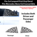 Fits Mercedes-Benz CLE Convertible 2024-2026 Animal Leopard Cheetah Cow Window Vinyl Decal Stickers - Bogar Tech Designs